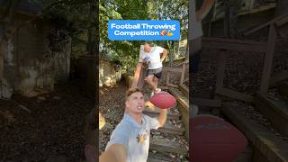 Football Throwing Comp🏈💪 football funny sports throwing trickshot doichfoods [upl. by Sair]