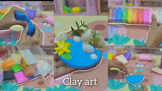 Diy ClayArt Ideas Super Clay Art 🐱✨ [upl. by Llertnad]