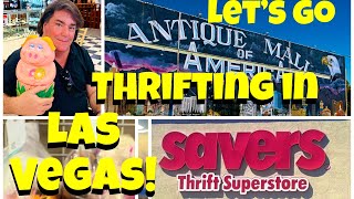 Thrifting finds in Las Vegas at Saver’s Thrift Store amp the Antique Mall of America [upl. by Fletch]