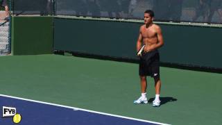 Nicolas Almagro Hitting Forehands and Backhands in Slow Motion HD  Indian Wells Pt 03 [upl. by Edmanda105]