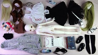 구체관절인형 블루페어리 올리브 개봉후기Ball Jointed Doll Blue Fairy Olive Box openingdress up dollかわいい球体関節人形asmr 4K [upl. by Dougald]