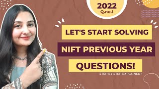 LETS SOLVE NIFT 2022 CAT QUESTION PAPER WITH ARTISTIC ZONE  STEP BY STEP DRAWING [upl. by Almeria]