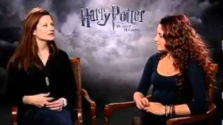 Bonnie Wright  Deathly Hallows Part 1 Interview with Evanna Lynch  Pt 2 [upl. by Secilu162]