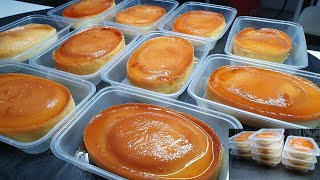 CUSTARD CAKE WITHOUT OVEN AND MIXER HOW TO MAKE NEGOSYO COSTING AND RECIPE FOR ONLY 261 10pcs [upl. by Leina891]