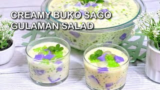 Creamy Buko Sago Gulaman Salad Recipe [upl. by Kcirrad]