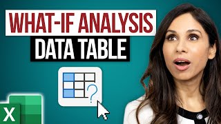 Excel WhatIf Analysis Data Table  Easy to Use Once you Learn This☝️ [upl. by Arhsub554]