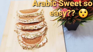 Qatayef recipe Arabic sweet pancakes recipe cream filled pancake recipe [upl. by Ahkihs]