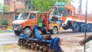 Truck Dumper Cren Racing video  Tractor Tally ka video  Road in water Truck dumper Jee Racing [upl. by Zeiger]