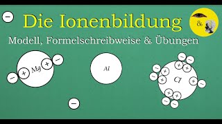 Die Ionenbildung aus Atomen Modell Formelschreibweise Merkspruch und viele Beispiele 😊 [upl. by Devon402]