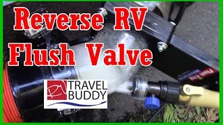 Flush King Reverse RV Flush Valve Review Holding Tank Flushing System  RV Travel Buddy [upl. by Akemej510]