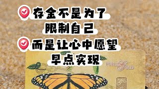 存金不是为了限制自己 而是让心中愿望早点实现 [upl. by Fennie]