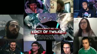 Honkai Impact 3rd Edict of Twilight v34 Trailer REACTION MASHUP [upl. by Zendah]