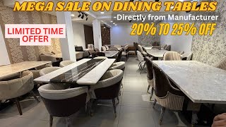 Mega Dining Table Sale in Kirti Nagar  Direct from Manufacturer – Limited Time Offer [upl. by Corbett917]