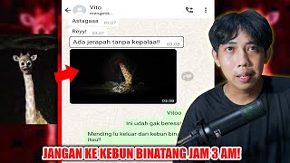 JANGAN KE KEBUN BINATANG JAM 3 AM 😱  CHAT HISTORY HORROR SERAM [upl. by Hugues]