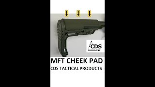 CDS Tactical Cheek Pad MFT Ruger 1022 Mission First Tactical AR15 Stock Review Riser Installation [upl. by Ainorev]