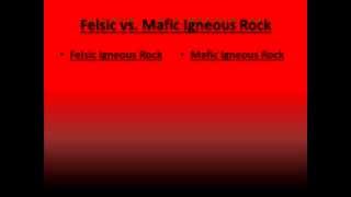 Felsic and Mafic Igneous Rock [upl. by Arbed]