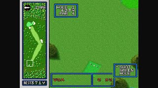 Hals Hole in One Golf Gameplay  SNES Collection [upl. by Adnoel]