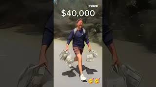 Sprinting with more money MrBeast 100 million runing carrmrbeast shorts viralshorts subscribe [upl. by Aneelas139]