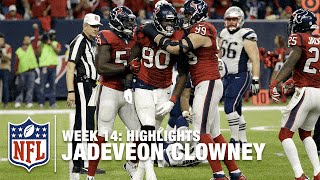 Jadeveon Clowney Highlights Week 14  Patriots vs Texans  NFL [upl. by Rolo]