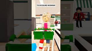 MEAN KAREN BULLIED A BLIND WOMAN berry roblox shorts [upl. by Uttica540]