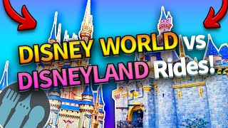 Disney World Rides vs Disneyland Rides [upl. by Arretahs]