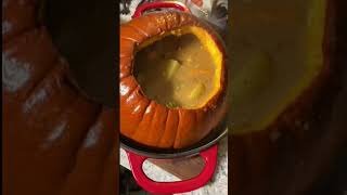 Halloween Pumpkin Stew in a Cast Iron Pot [upl. by Llenrag11]