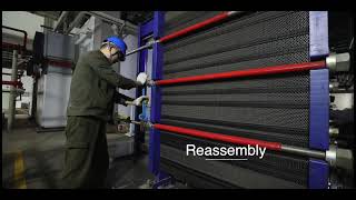 plate heat exchanger working animation [upl. by Fania]