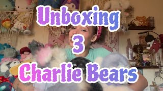 Unboxing 3 Charlie Bears [upl. by Docila]