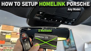 HOW TO SETUP PORSCHE HOMELINK EASY [upl. by Necyrb]