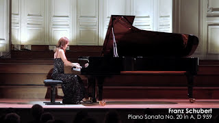 Irina Lankova plays Schubert Sonata D959 I mvt · live at Salle Gaveau Paris [upl. by Lednahs]