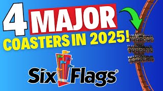 Six Flags To Announce 4 NEW MAJOR Roller Coasters [upl. by Randi819]