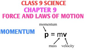 Momentum class 9  Momentum Formula class 9 physics  Force and laws of motion ncert class 9 [upl. by Atilek]