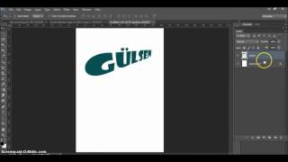 Adobe Photoshop CS6 Ders 53 Layer  Rasterize  Type  Yazıları Convertlemek [upl. by Edahc]