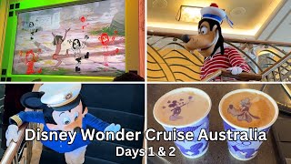 Disney Wonder Cruise Australia Maiden Voyage 🇦🇺 🦘 Melbourne to Hobart  Day 1 amp 2 disneywonder [upl. by Uzzia585]