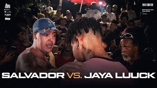 ROUND ABSURDO 🔥 SALVADOR DA RIMA E JAYA LUUCK BA  SEMI FINAL  BATALHA DO COLISEU  EDIÇÃO 203 [upl. by Eppes]