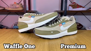 Nike Waffle One Premium Reviewamp On foot [upl. by Cordey263]