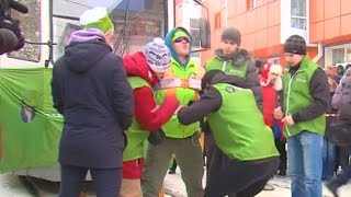 Russian Female Powerlifter Moves 36Ton Tram Cars [upl. by Arakawa]