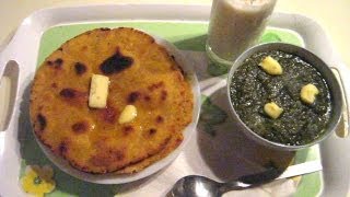 Original Makki Ki Roti And Sarson Ka Saag Recipe With Cornmeal Indian Bread [upl. by Nagad482]