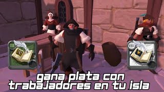 Como ganar plata con los trabajadores y las islas Gremial o individual  albion online [upl. by Newnorb663]