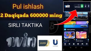 Lucky Jet super taktika 2 daqiqada 600000 ming som ishlash [upl. by Caiaphas]