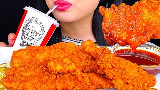 ASMR FRIED CHICKEN TENDERS DIPPED IN NASHVILLE HOT SAUCE MUKBANG [upl. by Eaned119]