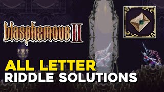 Blasphemous 2 All Sealed Envelope Riddle Solutions A Leap Of Faith Trophy Guide [upl. by Adnwahsar]