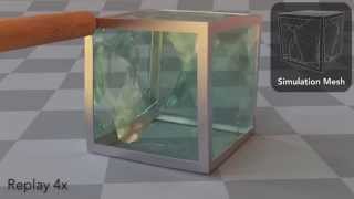 Adaptive Tearing and Cracking of Thin Sheets SIGGRAPH 2014 [upl. by Ruel]