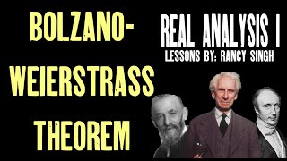 BolzanoWeierstrass Theorem Real Analysis [upl. by Browning]