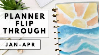 PLANNER FLIP THROUGH JANAPR  THE HAPPY PLANNER [upl. by Lilly]