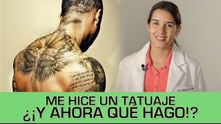 Tatuajes  5 Tips de Cuidados [upl. by Filia]