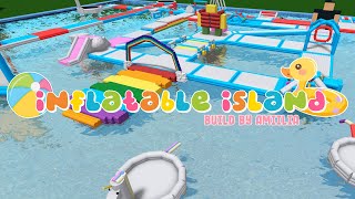 Bloxburg  INFLATABLE ISLAND by AMIILIA  Full Tour [upl. by Homere332]