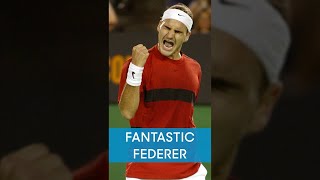 Young Roger Federer wins RIDICULOUS rally 👀 [upl. by Klayman]