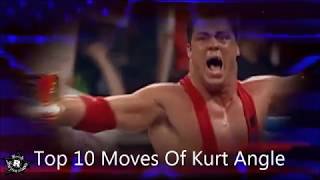 Top 10 Moves Of Kurt Angle [upl. by Rafa]