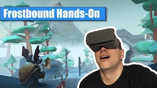 Google Daydream VR Frostbound Gameplay  HandsOn [upl. by Ebba]